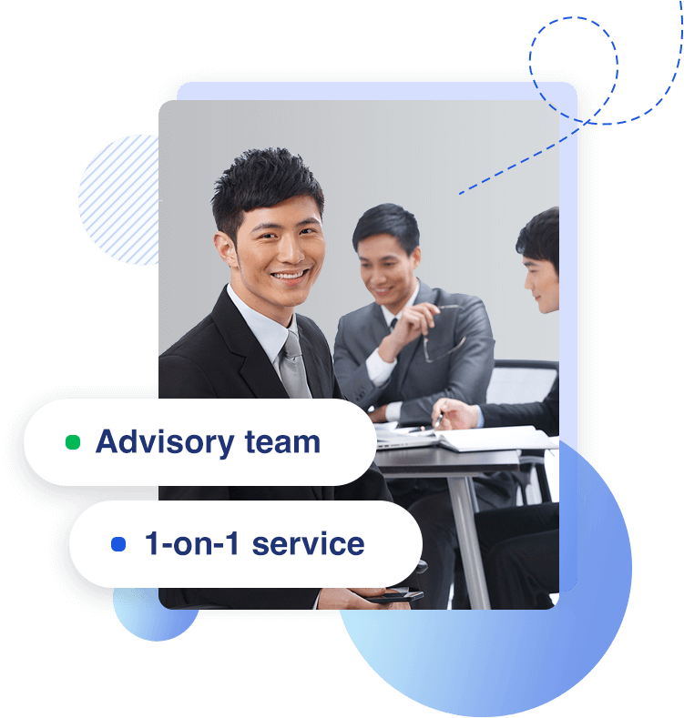 Advisory team; 1-on-1 service